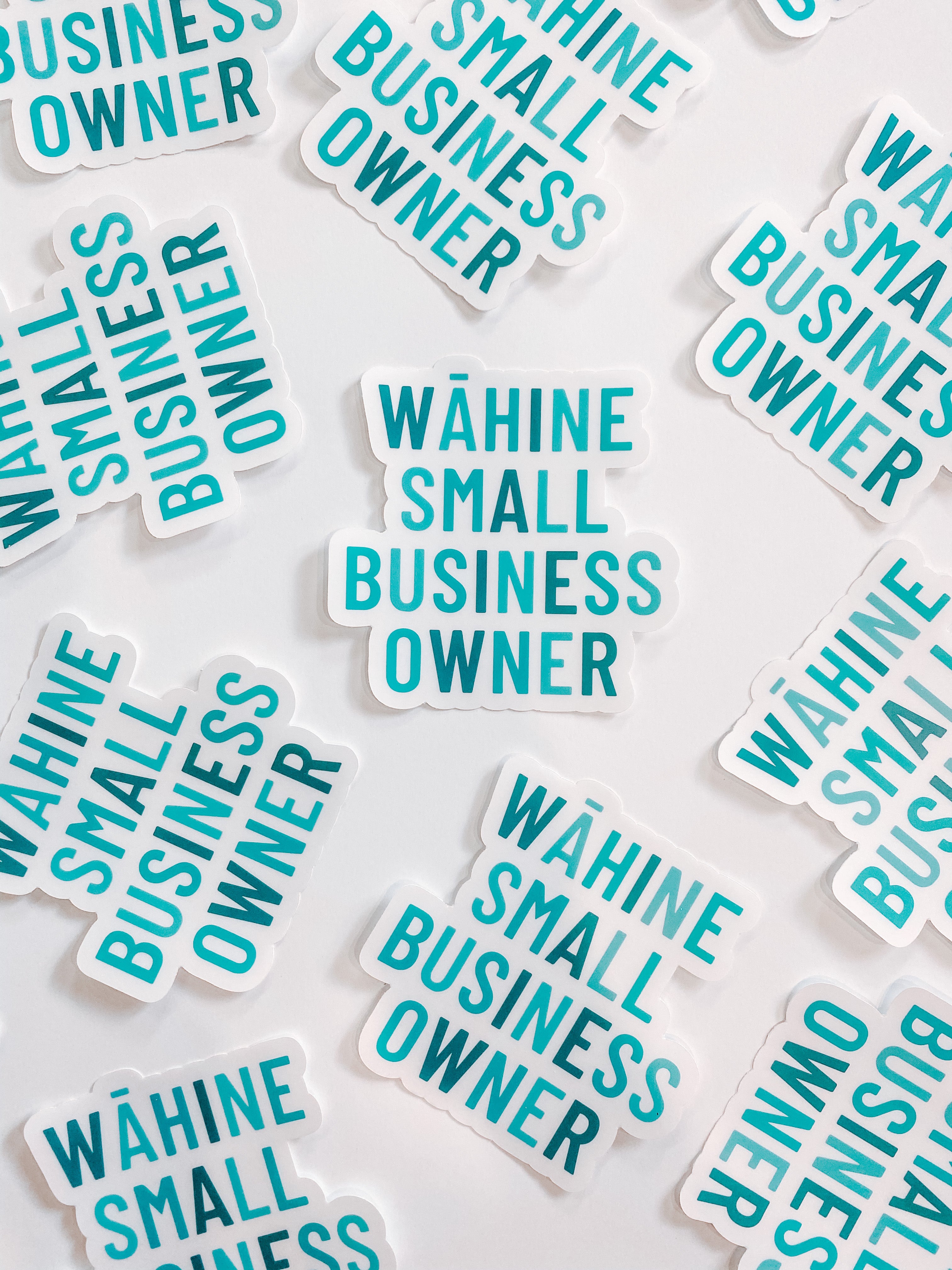 Wahine Small Biz Sticker